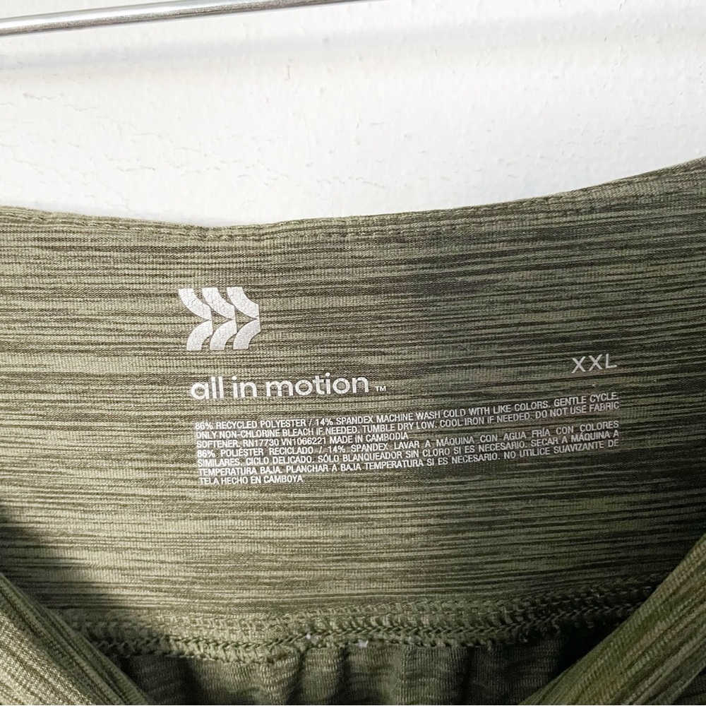 Like New All in Motion Women’s High Rise Wide Leg Dark Green Pants Size XXL - Picture 7 of 7